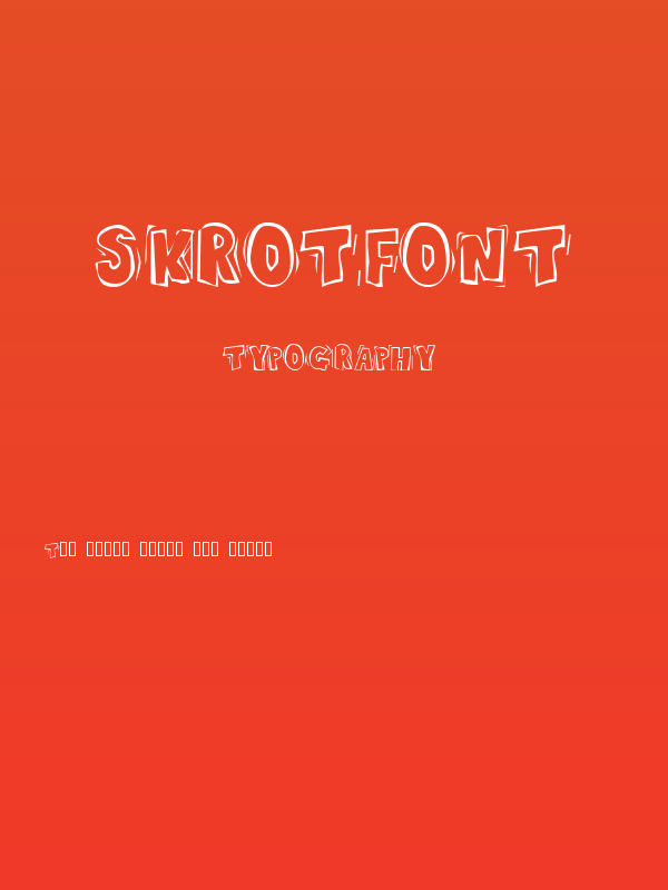 Skrotfont Poster