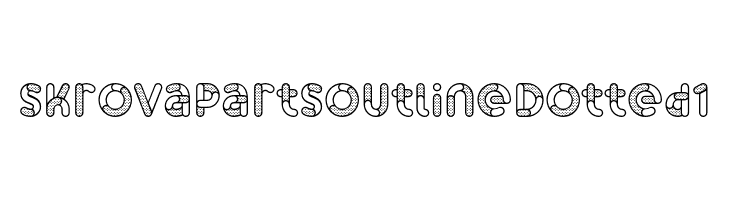 Skrova Parts Outline Dotted 1 フォント