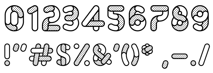 Skrova Parts Outline Dotted 1 Font OTHER CHARS