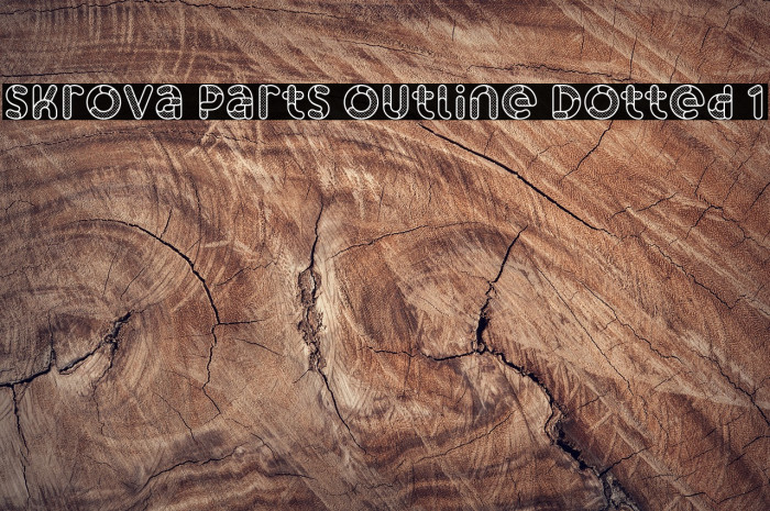 Skrova Parts Outline Dotted 1 Font examples
