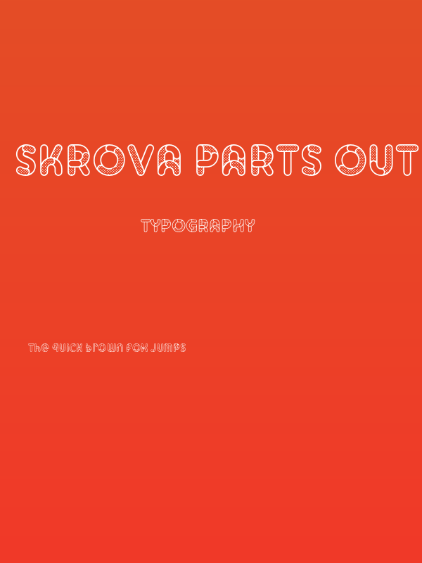 Skrova Parts Outline Dotted 1 Poster
