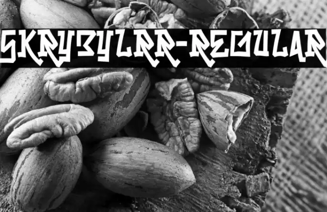 Skrybylrr-Regular Font examples
