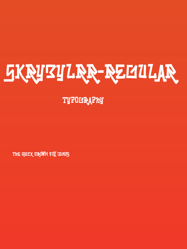 Skrybylrr-Regular Poster