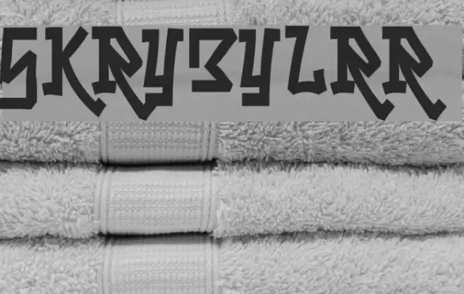 Skrybylrr Font examples