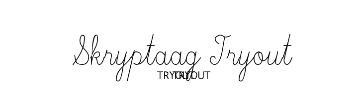 Skryptaag Tryout  免费字体下载