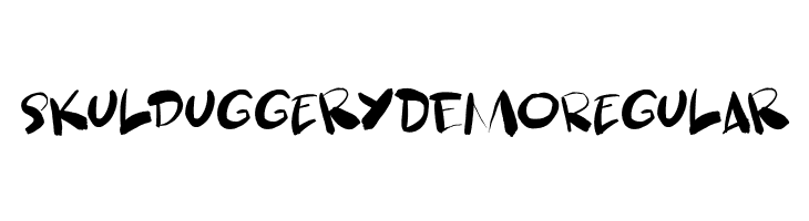 Skulduggery DEMO Regular  font caratteri gratis