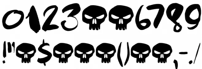Skulduggery DEMO Regular Font OTHER CHARS