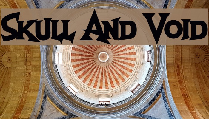 Skull And Void Font examples