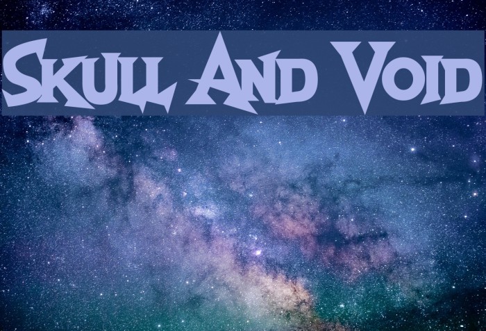 Skull And Void Font examples