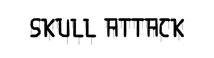 Skull Attack  Frei Schriftart Herunterladen
