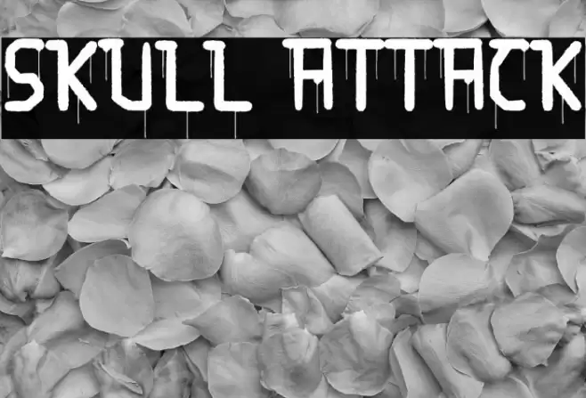 Skull Attack Font examples