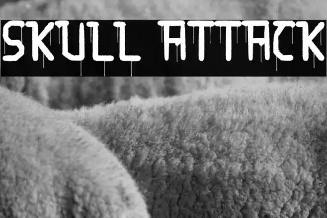 Skull Attack Font examples