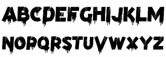 Skull Blood Demo Schriftart Groß