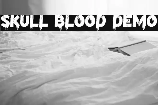 Skull Blood Demo Font examples