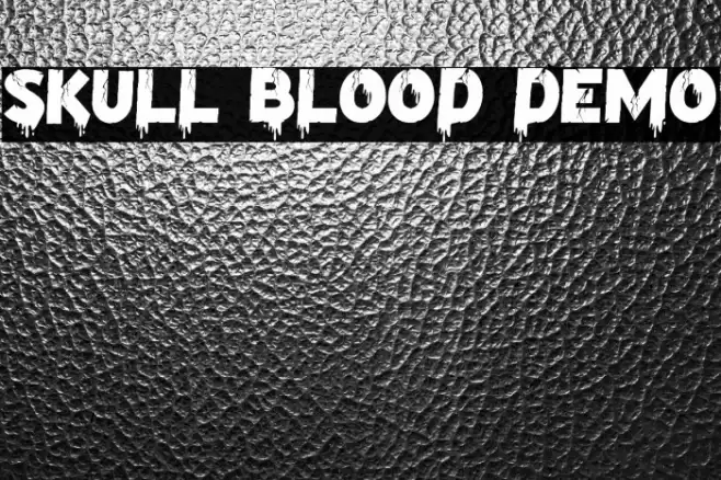 Skull Blood Demo Font examples