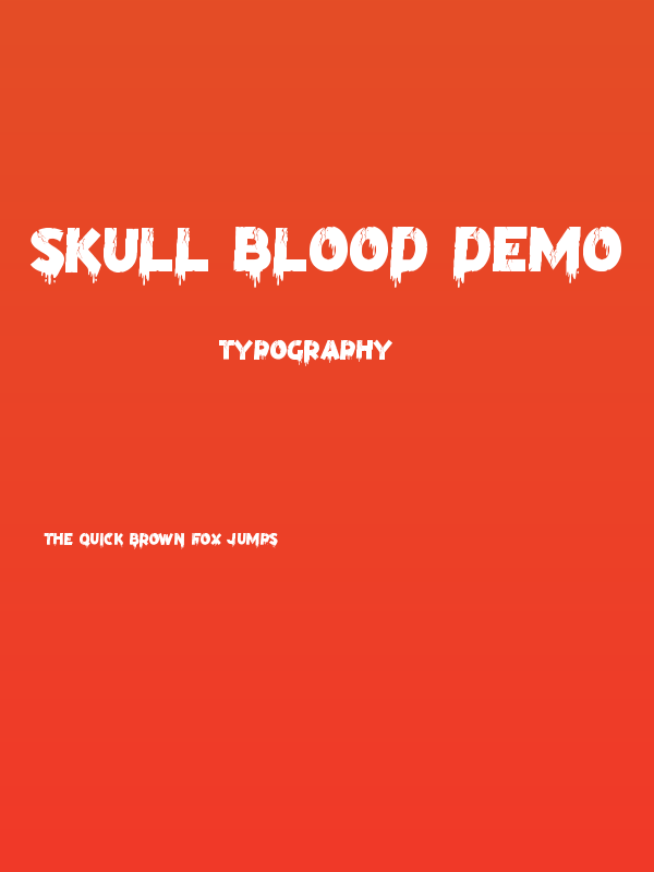 Skull Blood Demo Poster