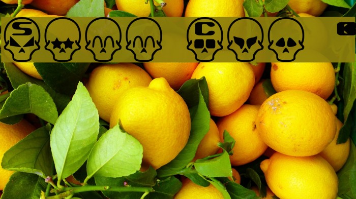 Skull Capz BRK Font examples