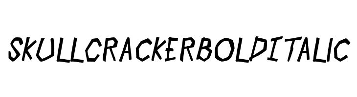 Skull Cracker Bold Italic  font caratteri gratis
