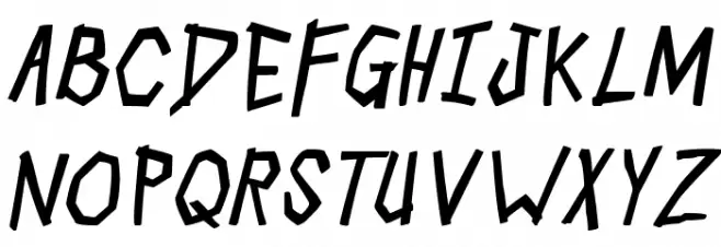 Skull Cracker Bold Italic Schriftart Groß