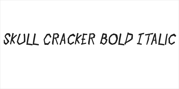 Skull Cracker Bold Italic Logo
