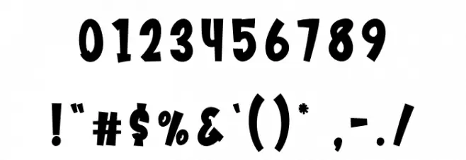 Skull Hunter Font OTHER CHARS