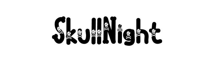 Skull Night  les polices de caractères gratuit tlcharger