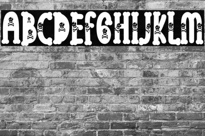 Skull Night Font examples