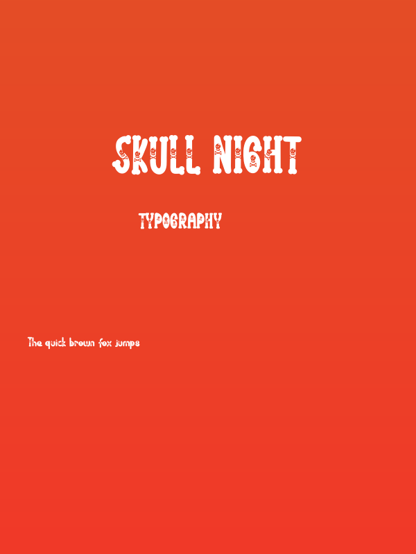 Skull Night Poster