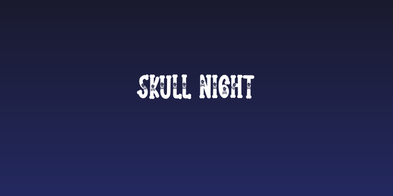 Skull Night Social Header