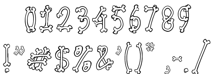Skull Story Font OTHER CHARS