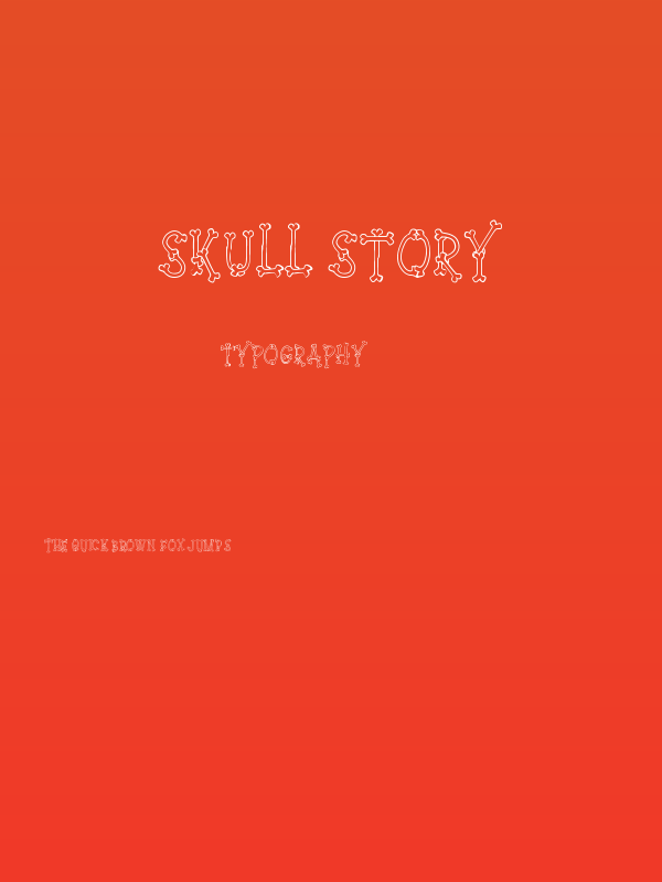 Skull Story Poster