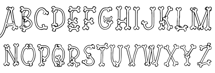 Skull Story Font LOWERCASE