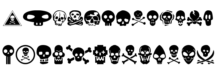 SkullBearer AOE Font LOWERCASE
