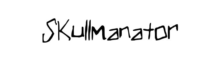 Skullmanator  Frei Schriftart Herunterladen