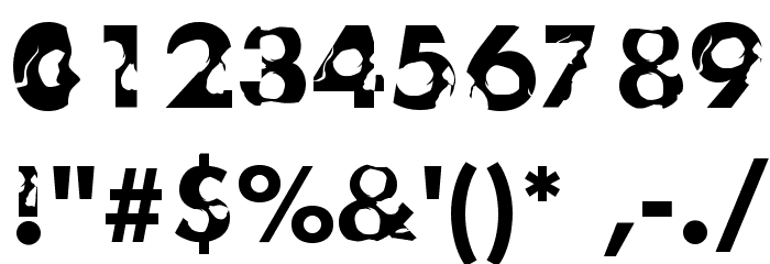 Skullphabet2 Bold Font OTHER CHARS