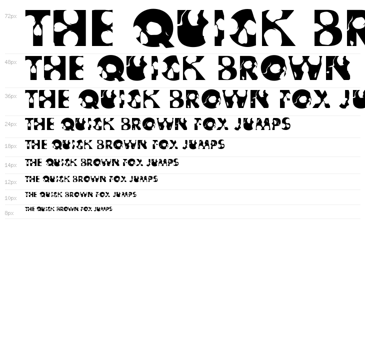 Skullphabet2 Bold Waterfall