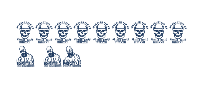 Skulls Party Icons Other Characters