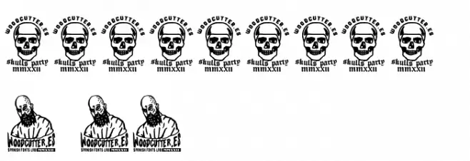 Skulls Party Icons Font OTHER CHARS