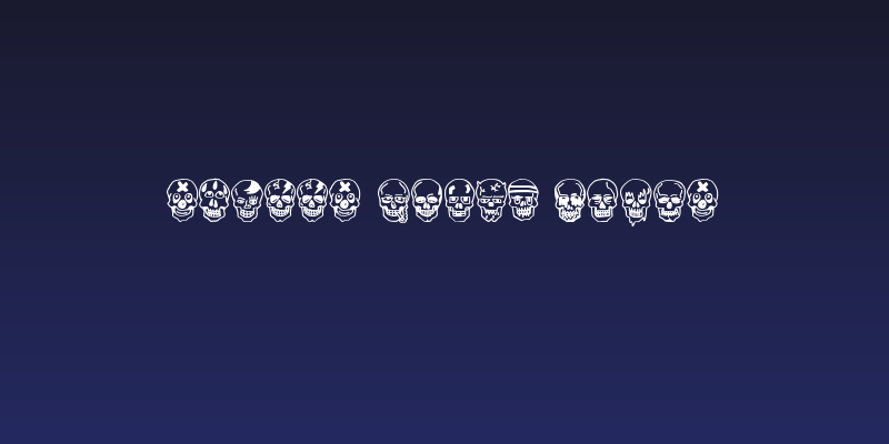 Skulls Party Icons Social Header