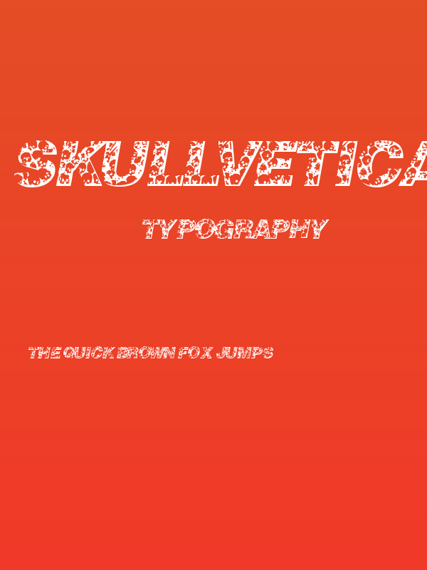 Skullvetica Poster