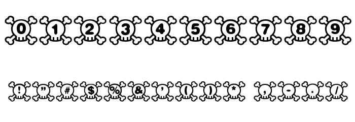 Skully Font OTHER CHARS