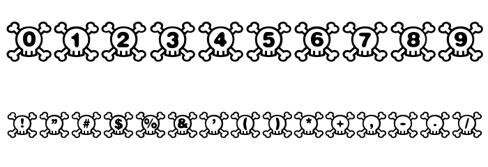 Skully Font OTHER CHARS