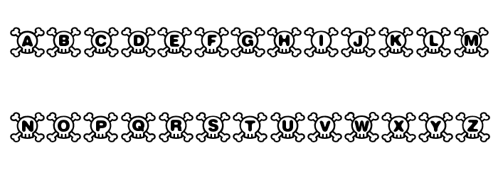Skully Font LOWERCASE