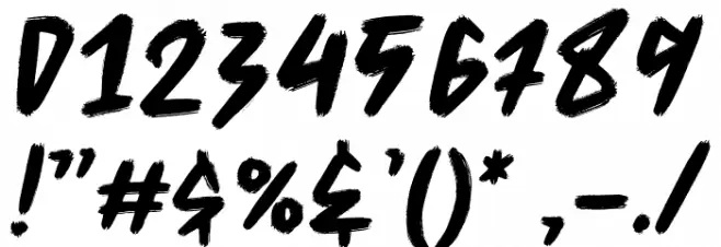 Skulrock Regular Font OTHER CHARS