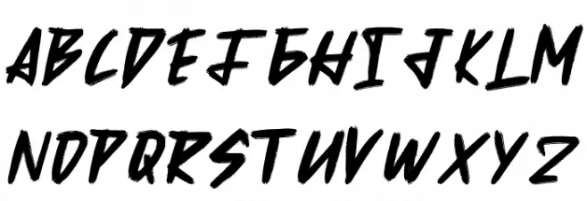 Skulrock Regular Schriftart Groß