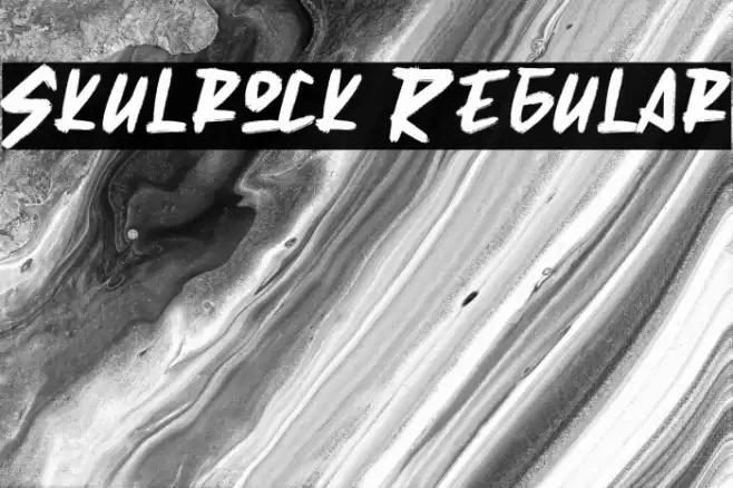 Skulrock Regular Font examples