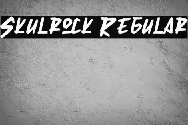 Skulrock Regular Font examples