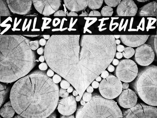 Skulrock Regular Font examples