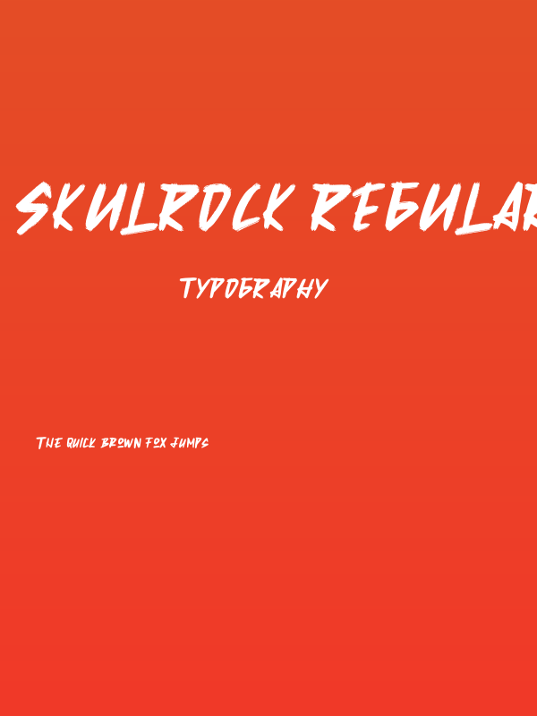 Skulrock Regular Poster