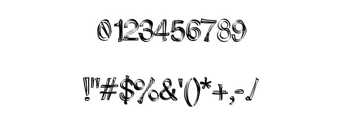 SkunkMonkeyRough Font OTHER CHARS